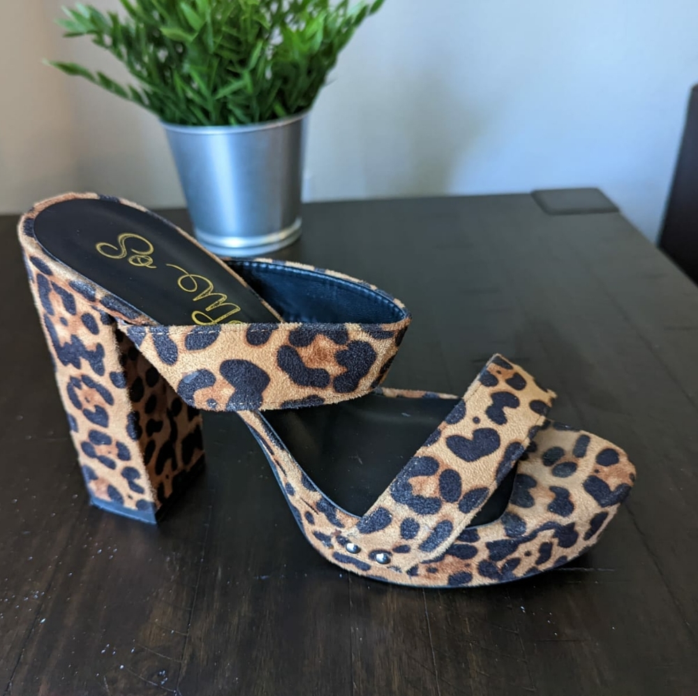 Leopard Pattern Heel - Picture 6 of 10